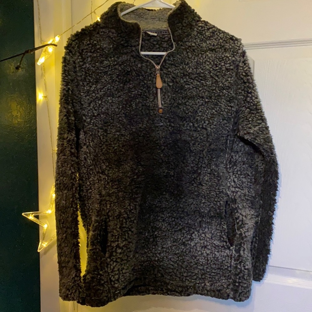 Grey Teddy Pullover Sweater
